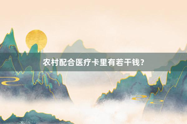 农村配合医疗卡里有若干钱？